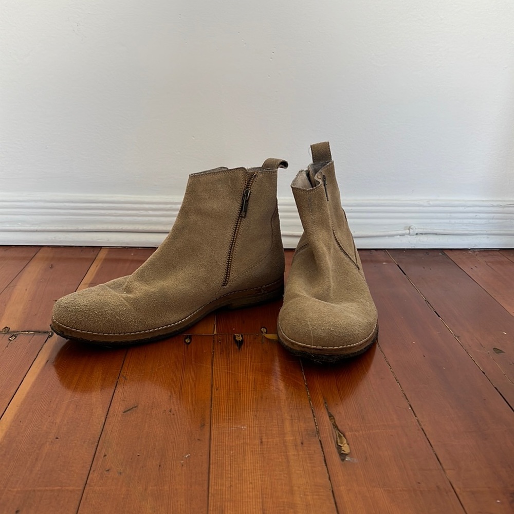 Chamois shoes Brown top shop